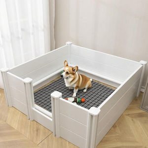 Ayuda para caminar para perros, cama de jardín con aumento de altura para interiores y exteriores con caja de vinilo, cercado funcional, enrejado y puertas - Product Image 2