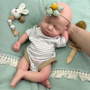 Muñecas Bebé Realistas de 18 Pulgadas con Chupete, Piel con Venas, Boca Abierta, para Aliviar la Soledad, Regalos Navideños, Venta al Por Mayor - Product Image 4