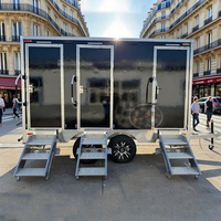 Offre Spéciale Remorque de toilettes portable personnalisée pour ateliers et immeubles de bureaux Remorque de toilettes publiques mobiles des fabricants