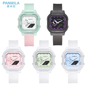 Wholesale Fashion Square unisex original Silicone Band colorful Watches for girl digital students watch