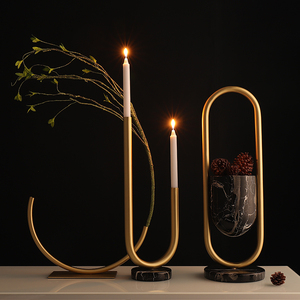 Hushee 6 portacandele conici dorati alti 30,5 cm, per candelabri