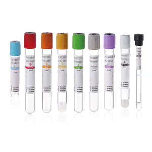 Hospital Use Vacutainer Blood Collection Tube Glass PET Material Sterile Disposable Blood Collection Tube