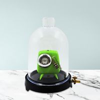 Ensemble de cloches à vide en verre pour expériences scientifiques en laboratoire avec base – Cloche à vide transparente pour laboratoire