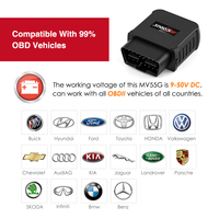 Localizador de Vehículos con Diagnóstico OBD2 Canbus 4G LTE CAT4, Micodus MV55G, Plug and Play, Mini Rastreador GPS Inteligente con Tarjeta SIM