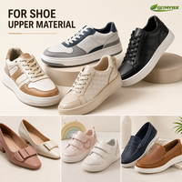 Kulit PU Merah Ramah Lingkungan Anti Air untuk Bagian Atas Sepatu dan Tas, Bahan Kulit Sintetis Berkilau Tinggi 0.8-2.0mm