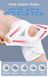 Genouillère de sport Offre Spéciale unisexe légère Genouillère de soutien élastique respirante avec attelle à ressort - Product Image 3