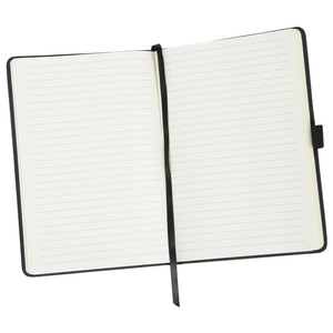 Carnet de notes élégant Vienna avec pochette pour <span class=keywords><strong>téléphone</strong></span>, 8,5 x 5,5 pouces, rangement pour smartphone, personnalisable avec logo, pour notes de <span class=keywords><strong>réunion</strong></span> - Product Image 4