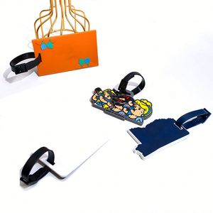 Etiqueta de equipaje de Pvc promocional de fábrica, etiqueta de nombre de identificación en blanco a granel, accesorios de viaje - Product Image 1