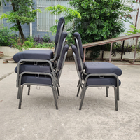 Chaise d'église moderne à motifs noirs, entrelacée, nouvelle
