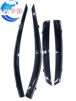 Pare-soleil de fenêtre de voiture avec clip en PMMA chromé ABS et ruban adhésif 3M, compatible HARRIER 2020, accessoires de protection contre la pluie pour vitres de voiture