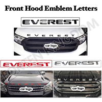 Accessoires de voiture Autocollant 3D pour capot de voiture Next Gen Everest Véritable emblème de capot avant Lettre surélevée pour Everest Décalcomanies de voiture