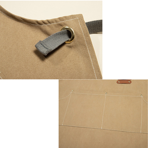 Vente en gros Tablier personnalisé très résistant Tablier de cuisine maquilleurs Poterie Tablier en toile de coton - Product Image 3