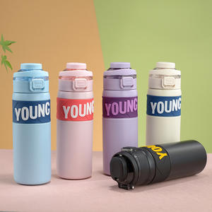 กระติกน้ำกีฬาสำหรับเด็ก วัสดุสแตนเลส 304 ใช้ซ้ำได้ พกพาสะดวก เหมาะสำหรับนักเรียน ใช้กลางแจ้ง - Product Image 5