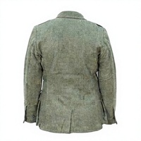 Tunique d'hiver pour homme, style allemand de la Seconde Guerre mondiale, 100% laine, manches longues, veste OEM personnalisée, uniforme historique réversible, coupe-vent