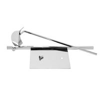 Présentoir de Comptoir Pliable et Réglable en Métal Électroplaqué, Écologique et Moderne, Personnalisable, Facile à Assembler pour le Commerce de Détail