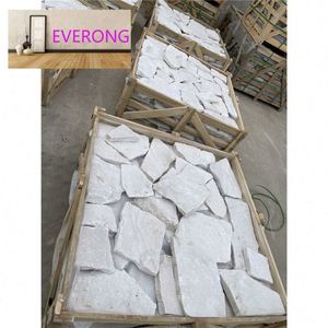 EVERONG, venta al por mayor, piedra Natural Irregular, pavimentación loca suelta, paisaje al aire libre, pavimentadora <span class=keywords><strong>de</strong></span> mármol blanco para jardín, Patio, acera - Product Image 5