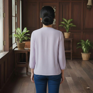 Borong Baju Kurung Moden Broderie Sans Repassage Imprimé Floral Modeste Respirant Raya 2025 En Stock Prix d'Usine Mode Malaisienne - Product Image 4