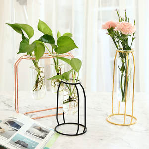 Metal Plant Stand Hydroponic Home Garden Office Wedding Decoration Colourful <strong>Propogation</strong> Station - Product Image 5