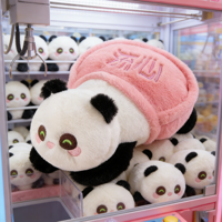 Peluches Panda Mignonnes 8 pouces, Jouets en Peluche Animaux de Dessin Animé pour Enfants, Idéales pour Machines à Pinces
