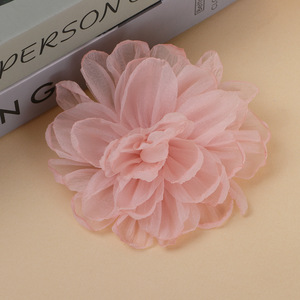 Organza Flower Handmade DIY <b>Accessories</b> For Hair Hats <b>Wedding</b> Jewelry 6 Colors - Product Image 4