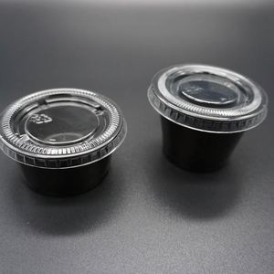 Gobelets à condiments noirs de haute qualité pour l'emballage de 0,75 oz, 1 oz, 1,5 oz, vente en gros - Product Image 3