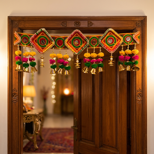 <b>Artificial</b> <b>Flower</b> Bandarwal Decorative Floral Toran Door Hanging For Home Entrance Temple Festival Wall Decor Wholesale Supply - Product Image 3