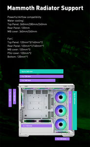 2023 thiết kế mới nhất OEM kép Tempered Glass Máy tính để bàn trường hợp máy tính PC chơi Game vỏ Gamer mATX trường hợp PC cho máy tính để bàn - Product Image 3