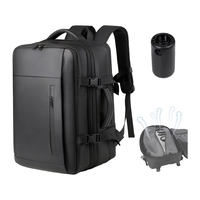 Mochila Expandible de Negocios con Compresión al Vacío, para Laptop de 15.6 Pulgadas, Impermeable, con Bomba, Compartimento Seco/Húmedo - Logotipo Personalizado