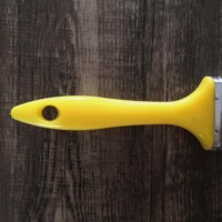 Ensemble de 10 brosses de peinture en plastique, 50mm, à manche jaune solide en polyester, poils PET, style européen