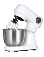 Batteur sur socle électrique Cheftronic B03C 5L, appareil de cuisine pour la pâte, les gâteaux, le pain et la pâtisserie quotidienne à la maison, vente en gros