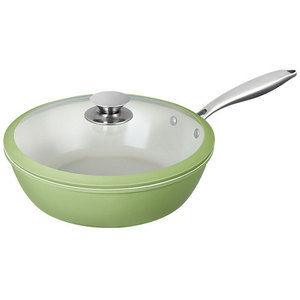 Ceramic Non Stick Frying Pan Flat Bottom For Gas And Induction Cookers Household Steak Pan Wok - Product Image 2