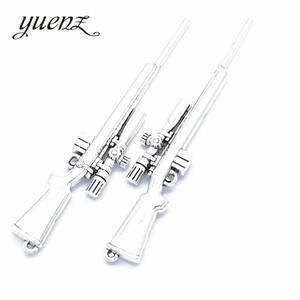 YuenZ-colgantes de rifle de francotirador de color plata antigua, fabricación de joyas, collar, accesorios, 116x23mm, <span class=keywords><strong>M40</strong></span> - Product Image 3