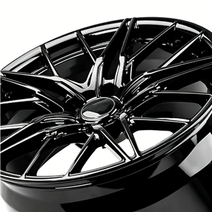 Jantes en alliage d'aluminium Zorlen Hyper Black et Matt Black de 15, 16, 17, 18 et 19 pouces pour voitures particulières <span class=keywords><strong>Mercedes</strong></span> Benz, BMW, Audi - Product Image 2