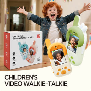 Paquete de 2 Walkie Talkies HD para Niños, Recargables, con Cambiador de Voz de Dibujos Animados, Llamada con un Clic, Intercomunicador con Video - Product Image 3