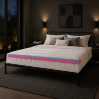 Matelas en mousse à mémoire de forme multicouche haute densité, compressé en boîte, matelas de soutien pour hôtel, chambre à coucher, usage domestique