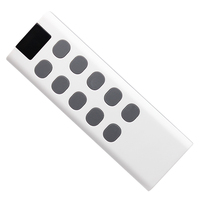 Mando a distancia RF 2,4G de silicona blanca, alta calidad, inalámbrico, 6 llaves, 8 teclas, 10 teclas, soporte de Control remoto personalizado