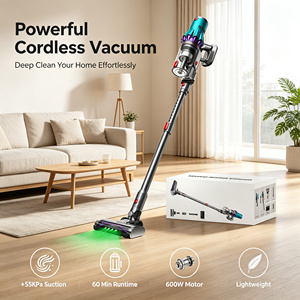 Lightweight Cordless Stick <b>Vacuum</b> Cleaner <b>Portable</b> Rechargeable Handheld 2 in 1 Strong Suction Bagless for Home Car Office Hair - Product Image 1