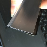 Porte-étiquettes en plastique noir PVC pour étagère de supermarché
