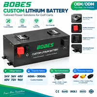 Batterie LiFePO4 48V 100Ah pour voiturette de golf, directement de l'usine, avec système de gestion intelligent et longue durée de vie, cycle profond.