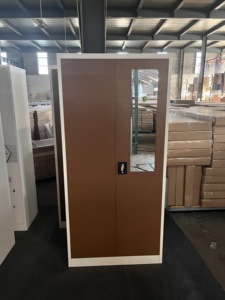Factory Directly <strong>Sale</strong> Home Furniture Customized-Service <strong>Mirror</strong> Metal Almirah Steel <strong>Wardrobe</strong> with Lightning Lock - Product Image 4