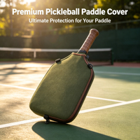 Housse de protection portable en néoprène pour raquettes de pickleball, durable, en nylon, convient aussi aux raquettes de tennis de table