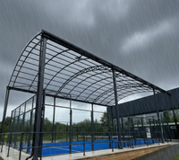 Tente modulaire à structure en acier ignifuge pour toit de terrain de padel à Dubaï – Fabrication en usine
