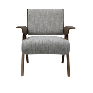 เก้าอี้ทานข้าวไม้เนื้อแข็ง Anji Home Furniture เก้าอี้พักผ่อนสำหรับ 1 ที่นั่ง เก้าอี้ผ้าบุลายสวย - Product Image 5