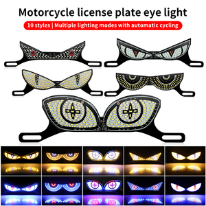 Luz LED de 12V para Matrícula de Motocicleta, Forma de Ojo, 5 Patrones, 2 Colores, Múltiples Modos de Iluminación, Ciclo Automático, Impermeable - Product Image 3