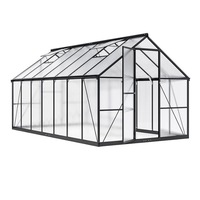 Rumah Kaca Luar Ruangan Kustom, Ruang Bunga di Halaman dengan Panel PC 4mm, Konservatori dari Paduan Aluminium yang Diperkuat
