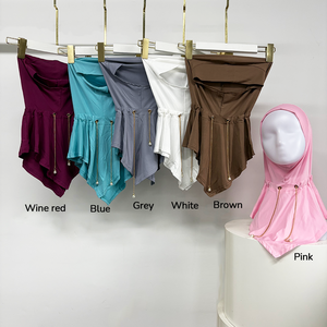 Khimar Instantáneo para Mujeres Musulmanas con Cadena Metálica, Listo para Usar, para Adultas Malasianas, Velo Instantáneo <span class=keywords><strong>Bergo</strong></span> - Product Image 6