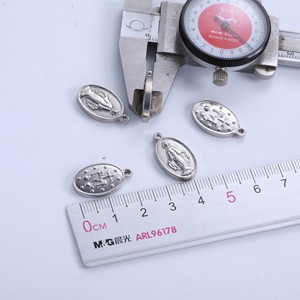3 Hole Catholic Religious Pendants | Virgin Mary St. Benedict Medal Charms for DIY <b>Rosary</b> Making & Bead Connecting - Product Image 6