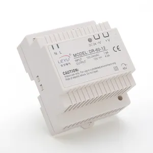 Fuente de alimentación de carril din, fuente de alimentación de 24V ac/DC, CC, 60W, 110V, 220VAC a 12V, 24V, certificado CE RoHS, DR-60-24