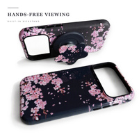 Coque de protection magnétique antichoc et étanche en TPU+PC de luxe, personnalisée en usine, avec motif fleurs roses, pour iPhone 17/18 Pro Max, finition mate de qualité