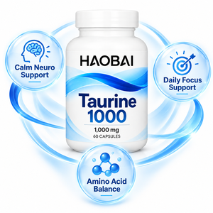Cápsulas de Taurina 1000mg, 60 Unidades, Fabricante de Suplementos de Aminoácidos Personalizados, Marca Privada OEM ODM - Product Image 2